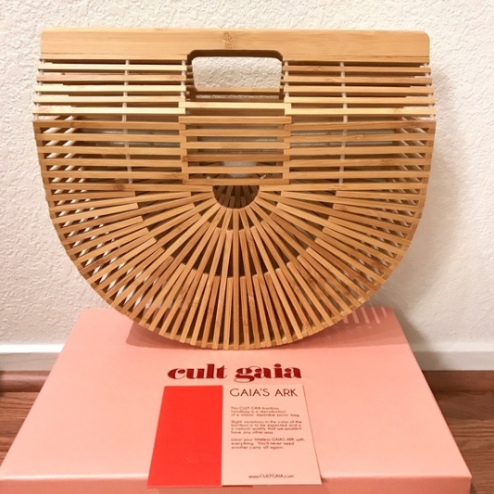 CULT GAIA Small Ark Bamboo Handbag